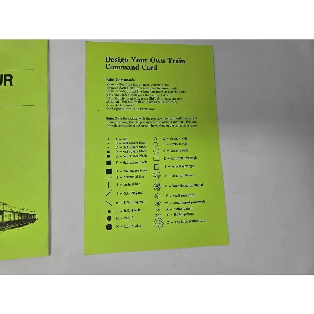 DESIGN YOUR OWN TRAIN ABRACADATA IBM PC COMPUTER GAME VINTAGE 1987